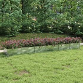 Arriate de acero galvanizado plateado 600x80x45 cm en Macetas y jardineras | Comprar online en Foru.es