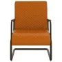 Silla voladiza cuero sintético marrón de vidaXL, Sillones - Ref: Foro24-325780, Precio: 109,46 €, Descuento: %