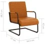 Silla voladiza cuero sintético marrón de vidaXL, Sillones - Ref: Foro24-325780, Precio: 109,46 €, Descuento: %