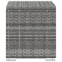 Tumbona con cojín y mesita de ratán sintético gris en Tumbonas | Comprar online en Foru.es