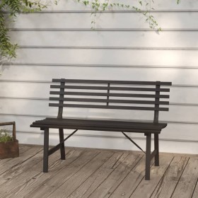 Banco de jardín 110 cm acero negro en Bancos de jardín | Comprar online en Foru.es