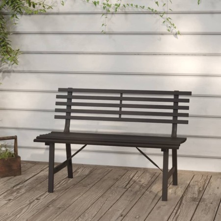 Banco de jardín 110 cm acero negro en Bancos de jardín | Comprar online en Foru.es