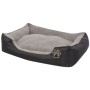 Cama para perro con cojín acolchado talla S negra en Camas para perros | Comprar online en Foru.es