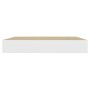 Estante flotante pared 4 uds MDF roble y blanco 23x23,5x3,8 cm de vidaXL, Estantes y estanterías - Ref: Foro24-326569, Precio...