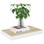 Estantes flotantes pared 4 uds MDF roble y blanco 50x23x3,8 cm de vidaXL, Estantes y estanterías - Ref: Foro24-326575, Precio...
