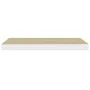 Floating wall shelf 2 pcs MDF oak and white 60x23.5x3.8 cm by vidaXL, Shelves and shelves - Ref: Foro24-326578, Price: 56,88 ...