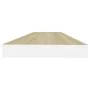 Estante flotante de pared MDF roble y blanco 80x23,5x3,8 cm de vidaXL, Estantes y estanterías - Ref: Foro24-326579, Precio: 2...