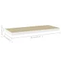 Estante flotante de pared MDF roble y blanco 80x23,5x3,8 cm de vidaXL, Estantes y estanterías - Ref: Foro24-326579, Precio: 2...