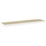 Estante flotante de pared blanco y roble MDF 90x23,5x3,8 cm de vidaXL, Estantes y estanterías - Ref: Foro24-326582, Precio: 2...