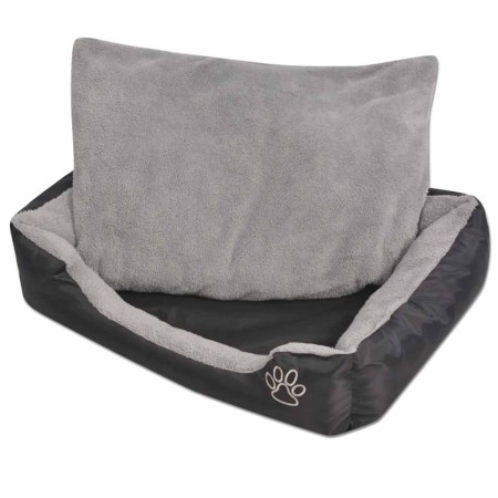 Cama para perro con cojín acolchado Talla L negra en Camas para perros | Comprar online en Foru.es