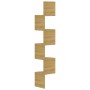 Estante de esquina de pared madera ingeniería roble 19x19x123cm de vidaXL, Estantes y estanterías - Ref: Foro24-326834, Preci...