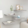 Estantes flotantes pared 4 uds MDF gris hormigón 50x23x3,8 cm de vidaXL, Estantes y estanterías - Ref: Foro24-326596, Precio:...
