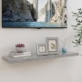 Estante flotante de pared gris hormigón MDF 90x23,5x3,8 cm de vidaXL, Estantes y estanterías - Ref: Foro24-326603, Precio: 27...