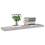 Estante flotante de pared gris hormigón MDF 90x23,5x3,8 cm de vidaXL, Estantes y estanterías - Ref: Foro24-326603, Precio: 27...