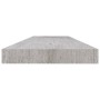 Estante flotante pared 2 uds MDF gris hormigón 120x23,5x3,8 cm de vidaXL, Estantes y estanterías - Ref: Foro24-326607, Precio...