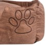 Cama para perro con cojín PU cuero artificial talla M beige en Camas para perros | Comprar online en Foru.es