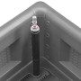 Arriate con sistema de riego automático gris 100x43x33 cm en Macetas y jardineras | Comprar online en Foru.es