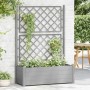 Jardinera con enrejado PP gris piedra 100x43x142 cm en Macetas y jardineras | Comprar online en Foru.es