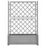 Jardinera con enrejado PP gris piedra 100x43x142 cm en Macetas y jardineras | Comprar online en Foru.es