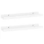 Estantes de pared 2 unidades blanco brillo 40x9x3 cm de vidaXL, Estantes y estanterías - Ref: Foro24-326648, Precio: 15,61 €,...
