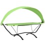 Tumbona de jardín con dosel de acero y tela oxford verde en Camas para exterior | Comprar online en Foru.es