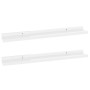 Estantes de pared 2 unidades blanco brillo 60x9x3 cm de vidaXL, Estantes y estanterías - Ref: Foro24-326649, Precio: 19,00 €,...