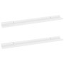 Estantes de pared 2 unidades blanco brillo 80x9x3 cm de vidaXL, Estantes y estanterías - Ref: Foro24-326650, Precio: 23,96 €,...