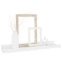 Estantes de pared 4 unidades blanco brillo 40x9x3 cm de vidaXL, Estantes y estanterías - Ref: Foro24-326653, Precio: 27,14 €,...