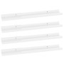 Estantes de pared 4 unidades blanco brillo 60x9x3 cm de vidaXL, Estantes y estanterías - Ref: Foro24-326654, Precio: 32,57 €,...