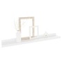 Estantes de pared 4 unidades blanco brillo 60x9x3 cm de vidaXL, Estantes y estanterías - Ref: Foro24-326654, Precio: 32,57 €,...