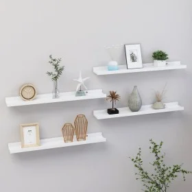 Estantes de pared 4 unidades blanco 60x9x3 cm de vidaXL, Estantes y estanterías - Ref: Foro24-326661, Precio: 30,48 €, Descue...