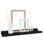 Estantes de pared 4 unidades negro 40x9x3 cm de vidaXL, Estantes y estanterías - Ref: Foro24-326667, Precio: 35,34 €, Descuen...