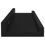 Estantes de pared 4 unidades negro 40x9x3 cm de vidaXL, Estantes y estanterías - Ref: Foro24-326667, Precio: 35,34 €, Descuen...