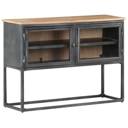 Aparador de madera maciza de acacia gris 100x30x70 cm de vidaXL, Aparadores - Ref: Foro24-323502, Precio: 218,70 €, Descuento: %
