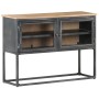 Aparador de madera maciza de acacia gris 100x30x70 cm de vidaXL, Aparadores - Ref: Foro24-323502, Precio: 218,70 €, Descuento: %