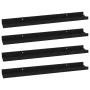 Estantes de pared 4 unidades negro 60x9x3 cm de vidaXL, Estantes y estanterías - Ref: Foro24-326668, Precio: 36,31 €, Descuen...