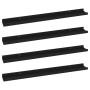Estantes de pared 4 unidades negro 80x9x3 cm de vidaXL, Estantes y estanterías - Ref: Foro24-326669, Precio: 45,47 €, Descuen...