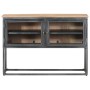 Aparador de madera maciza de acacia gris 100x30x70 cm de vidaXL, Aparadores - Ref: Foro24-323502, Precio: 218,70 €, Descuento: %
