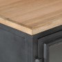 Aparador de madera maciza de acacia gris 100x30x70 cm de vidaXL, Aparadores - Ref: Foro24-323502, Precio: 218,70 €, Descuento: %