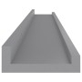 Estantes de pared 4 unidades gris 80x9x3 cm de vidaXL, Estantes y estanterías - Ref: Foro24-326676, Precio: 28,64 €, Descuent...