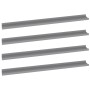 Estantes de pared 4 unidades gris 100x9x3 cm de vidaXL, Estantes y estanterías - Ref: Foro24-326677, Precio: 33,44 €, Descuen...