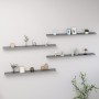 Estantes de pared 4 unidades gris 115x9x3 cm de vidaXL, Estantes y estanterías - Ref: Foro24-326678, Precio: 38,14 €, Descuen...