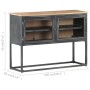 Aparador de madera maciza de acacia gris 100x30x70 cm de vidaXL, Aparadores - Ref: Foro24-323502, Precio: 218,70 €, Descuento: %