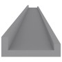 Estantes de pared 4 unidades gris 115x9x3 cm de vidaXL, Estantes y estanterías - Ref: Foro24-326678, Precio: 38,14 €, Descuen...