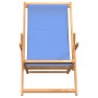 Silla de playa plegable de madera maciza de teca azul en Sillas de jardín | Comprar online en Foru.es