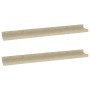 Estantes de pared 2 unidades roble Sonoma 60x9x3 cm de vidaXL, Estantes y estanterías - Ref: Foro24-326680, Precio: 23,15 €, ...
