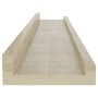Estantes de pared 2 unidades roble Sonoma 60x9x3 cm de vidaXL, Estantes y estanterías - Ref: Foro24-326680, Precio: 23,15 €, ...
