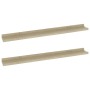 Estantes de pared 2 unidades roble Sonoma 80x9x3 cm de vidaXL, Estantes y estanterías - Ref: Foro24-326681, Precio: 33,21 €, ...