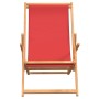 Silla de playa plegable de madera maciza de teca rojo en Sillas de jardín | Comprar online en Foru.es