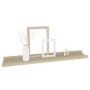 Estantes de pared 4 unidades roble Sonoma 60x9x3 cm de vidaXL, Estantes y estanterías - Ref: Foro24-326685, Precio: 36,31 €, ...